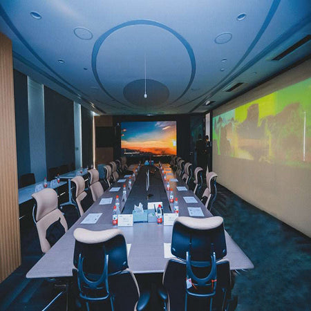 LED Screen installation in Abu Dhabi Presidential Palace.